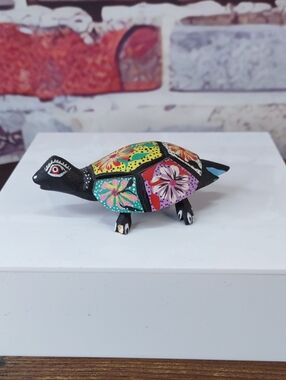 Artisan Crafted Alebrijes Turtle Figure